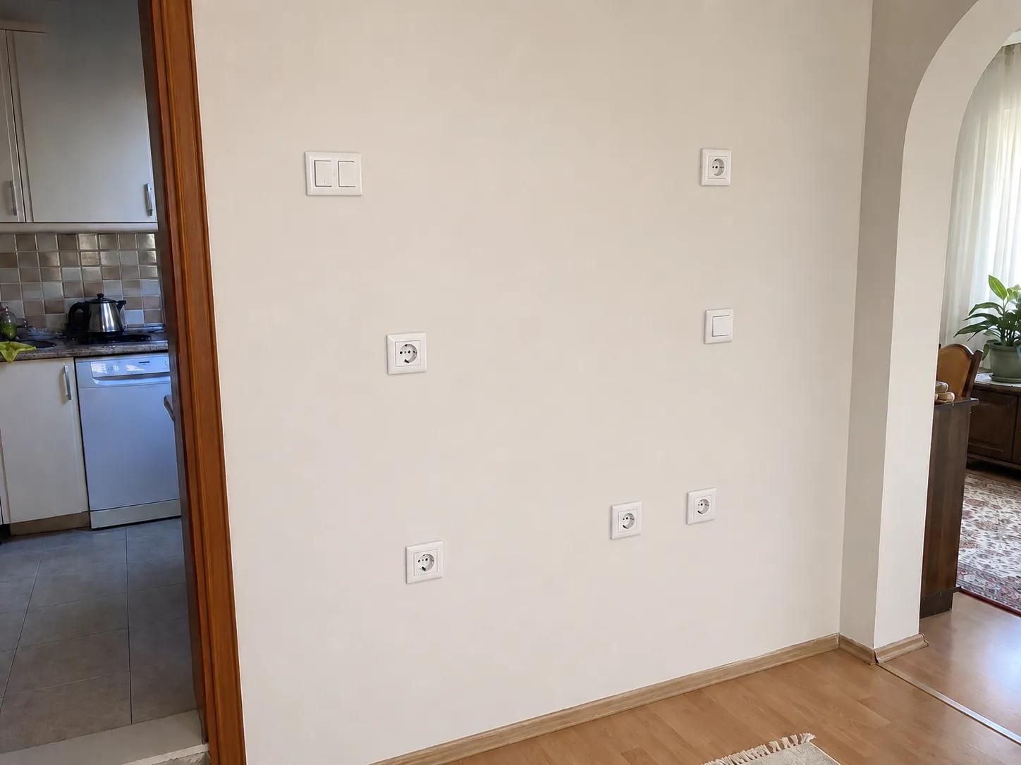 priz / anahtar montajı sonrası konut teslim görünümü