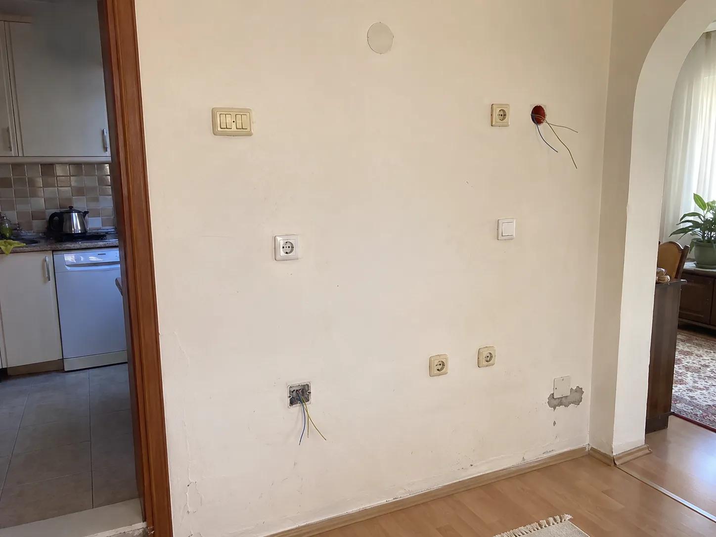 priz / anahtar montajı öncesi konut görünümü