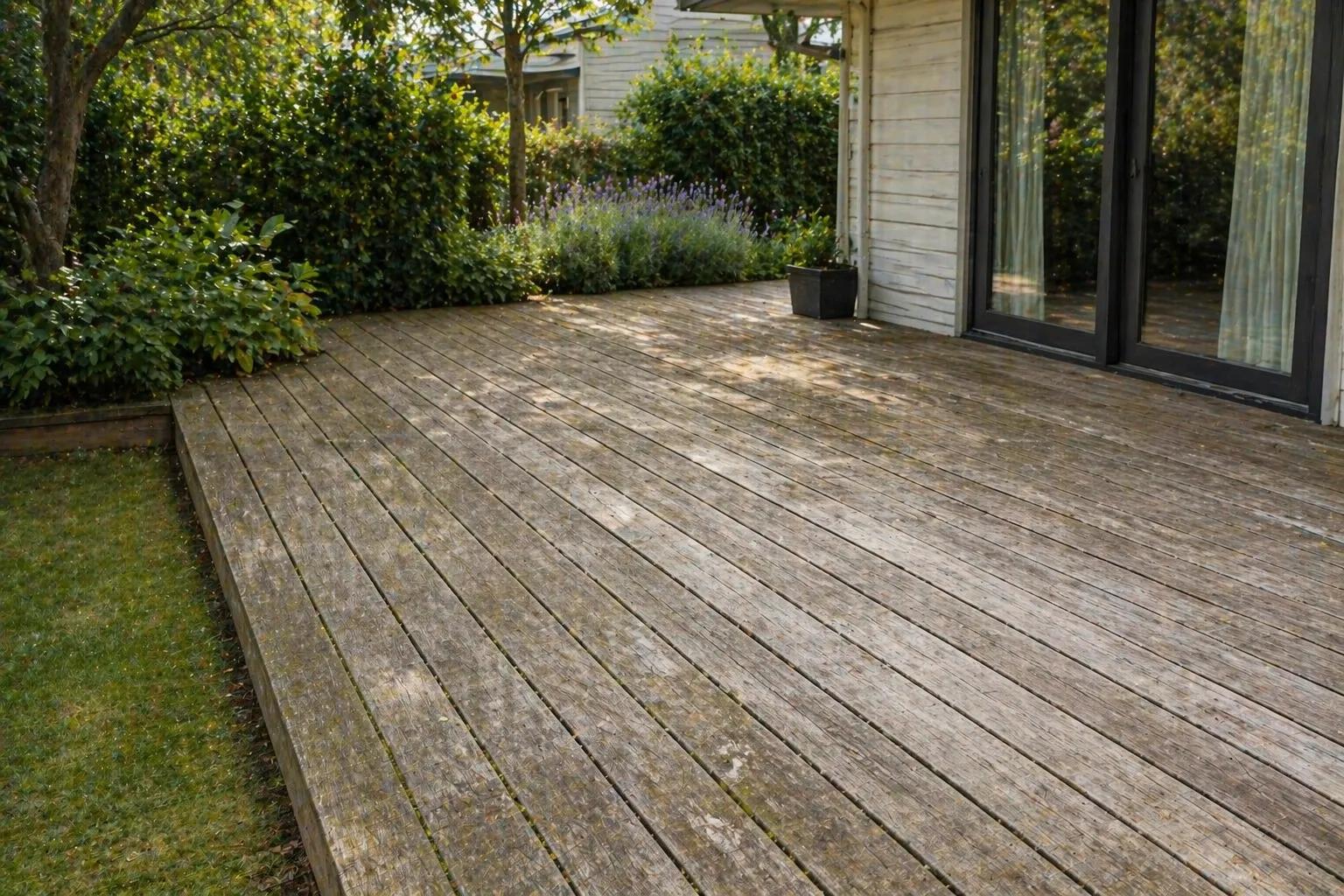 Grileşmiş ahşap deck