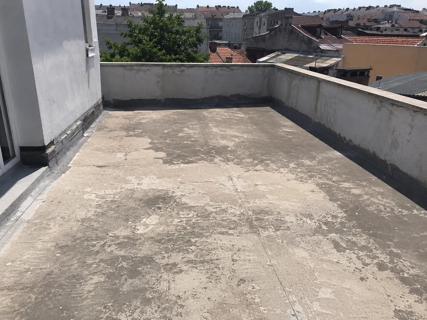 çatı İsı yalıtımı öncesi teras çatı görünümü