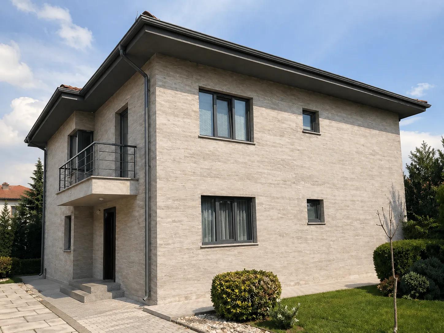 Mineral sıvalı prestijli villa