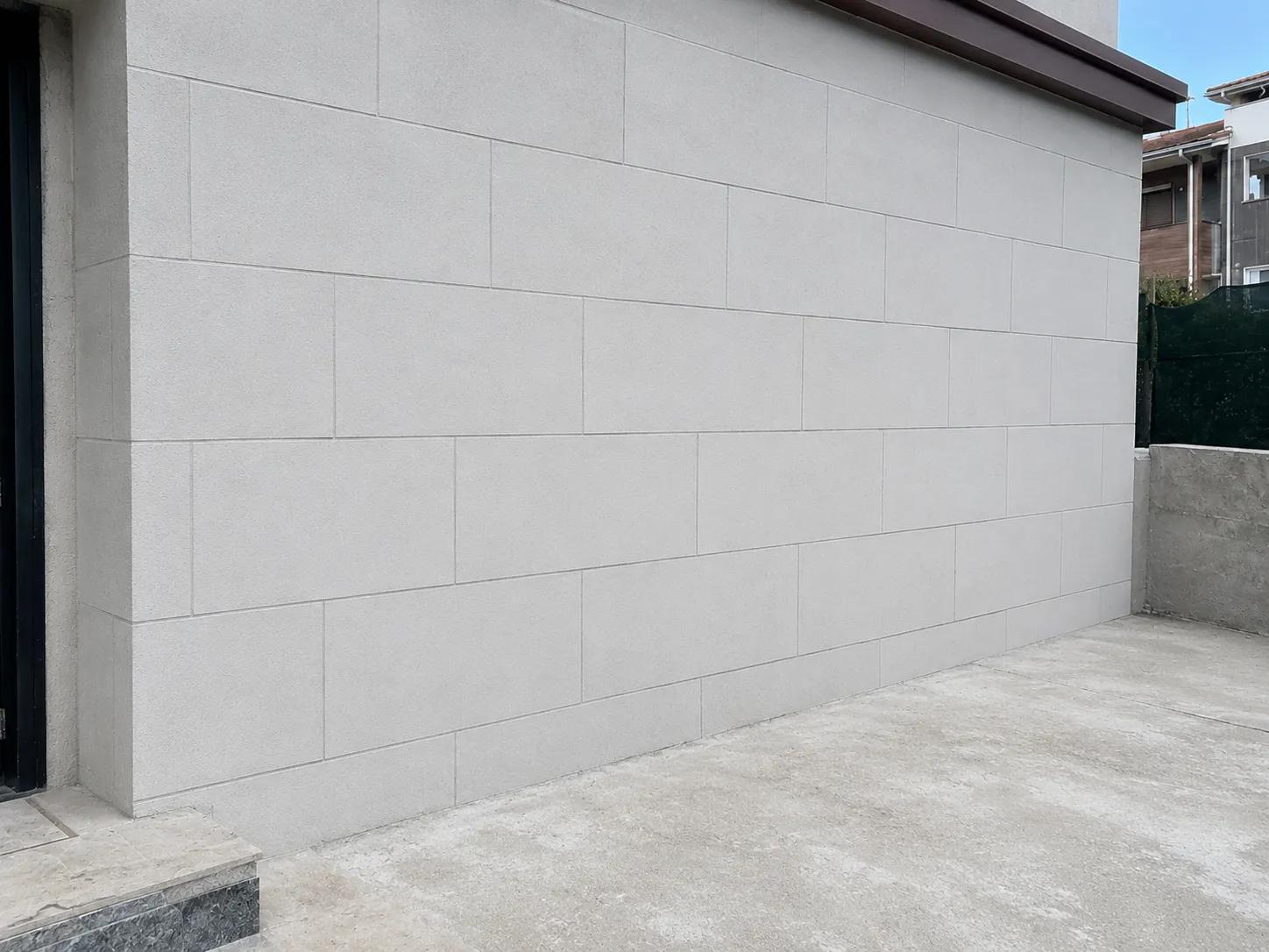 gaz beton duvar örme sonrası dış yüzey teslim görünümü
