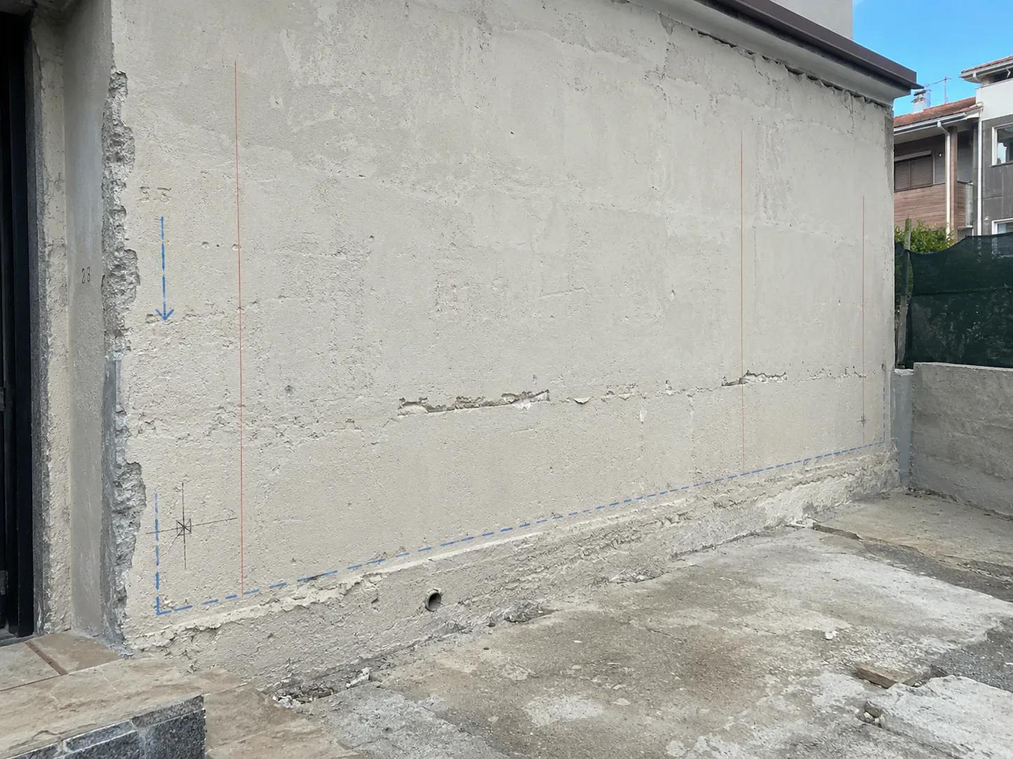 gaz beton duvar örme öncesi dış yüzey görünümü