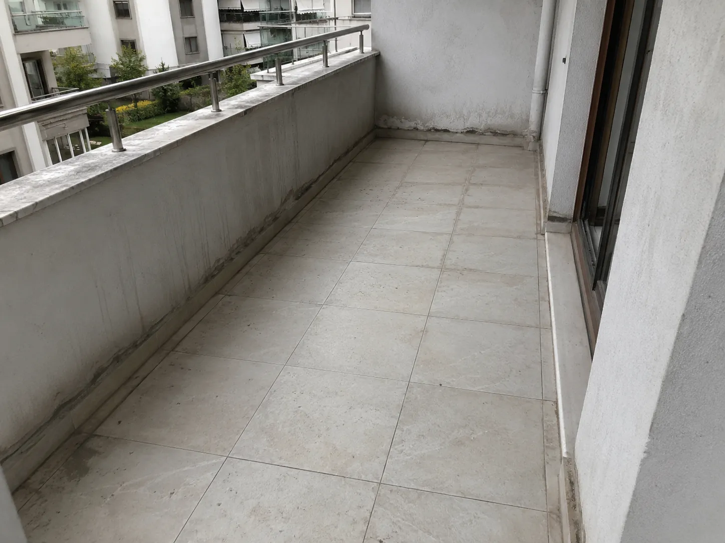 Balkon / Teras Su Yalıtımı & Seramik Planı öncesi görünüm