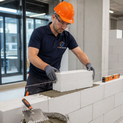 gaz beton duvar örme